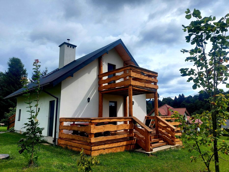 Domek do wynajecia tyrolka Wańkowa Solina Bieszczady jacuzzi bania