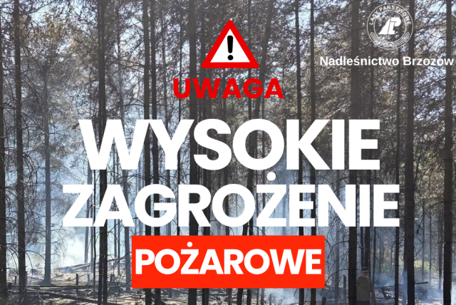 Wysokie zagrożenie pożarowe w lasach gminy Sanok