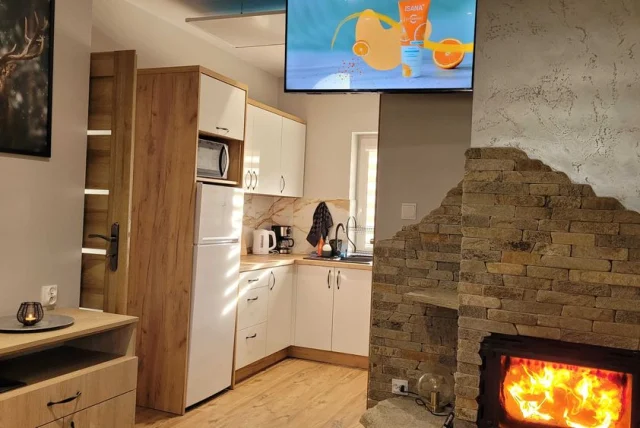domki całoroczne ferie noclegi bieszczady gorąca bania jacuzzi — Lesko