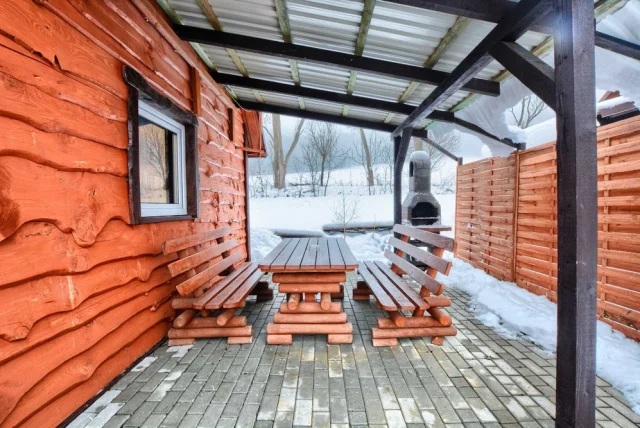 domek ,chata ,ruska bania, jacuzzi, na uboczu, wieś, bieszczady, — Ustrzyki Dolne