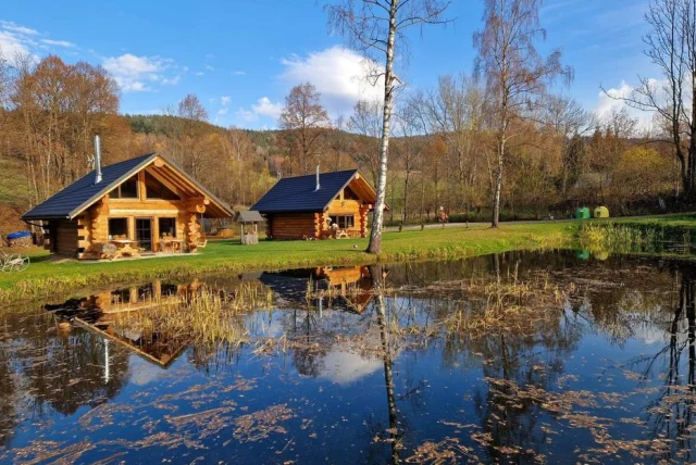 Domki w Bieszczadach u Pati całoroczne sauna balia Ustrzyki Górne Lutowiska — Lutowiska