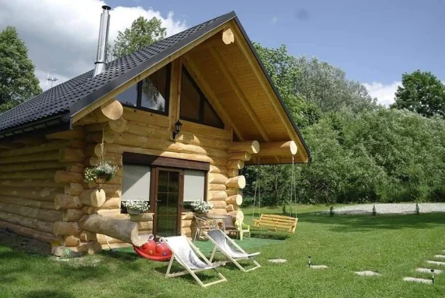 Domki w Bieszczadach u Pati całoroczne sauna balia Ustrzyki Górne Lutowiska — Lutowiska