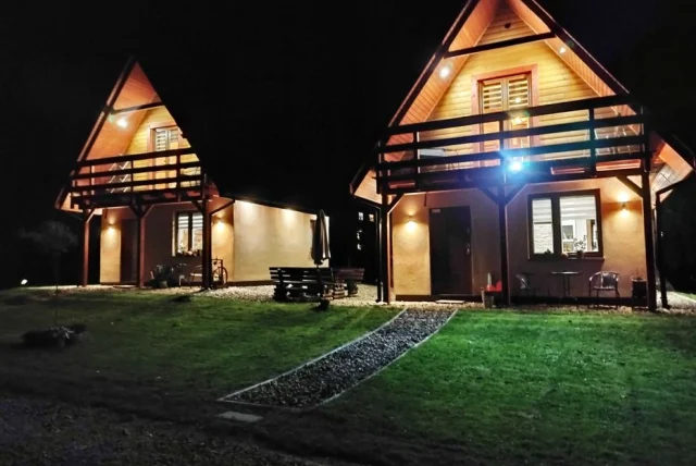Domki domek Brzozówka Bieszczady (dwa domki-kominek+sauna zew., grill) — Ustrzyki Dolne