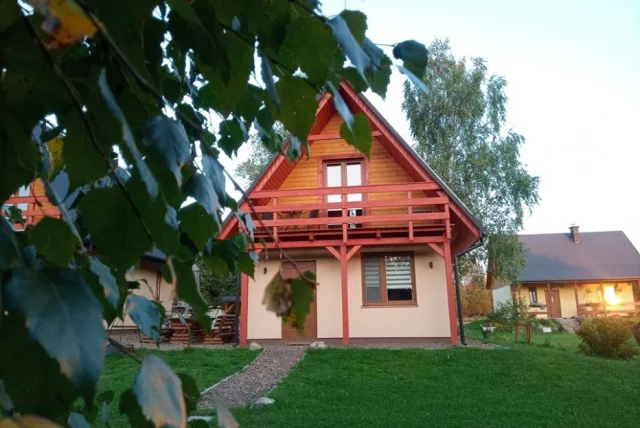 Domki domek Brzozówka Bieszczady (dwa domki-kominek+sauna zew., grill) — Ustrzyki Dolne