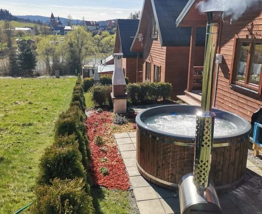 Domek z balią jacuzzi Bieszczady, Zawóz, Solina — Zawóz