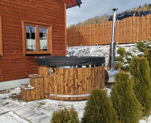 Domek z balią jacuzzi Bieszczady, Zawóz, Solina — Zawóz