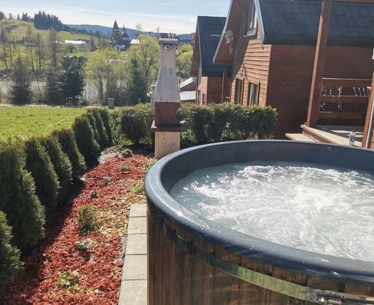 Domek z balią jacuzzi Bieszczady, Zawóz, Solina — Zawóz