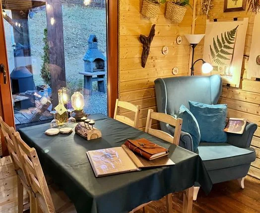 Domek z jacuzzi sauną na wyłączność Na szczycie wzgórza 1700m2 — Ustrzyki Dolne